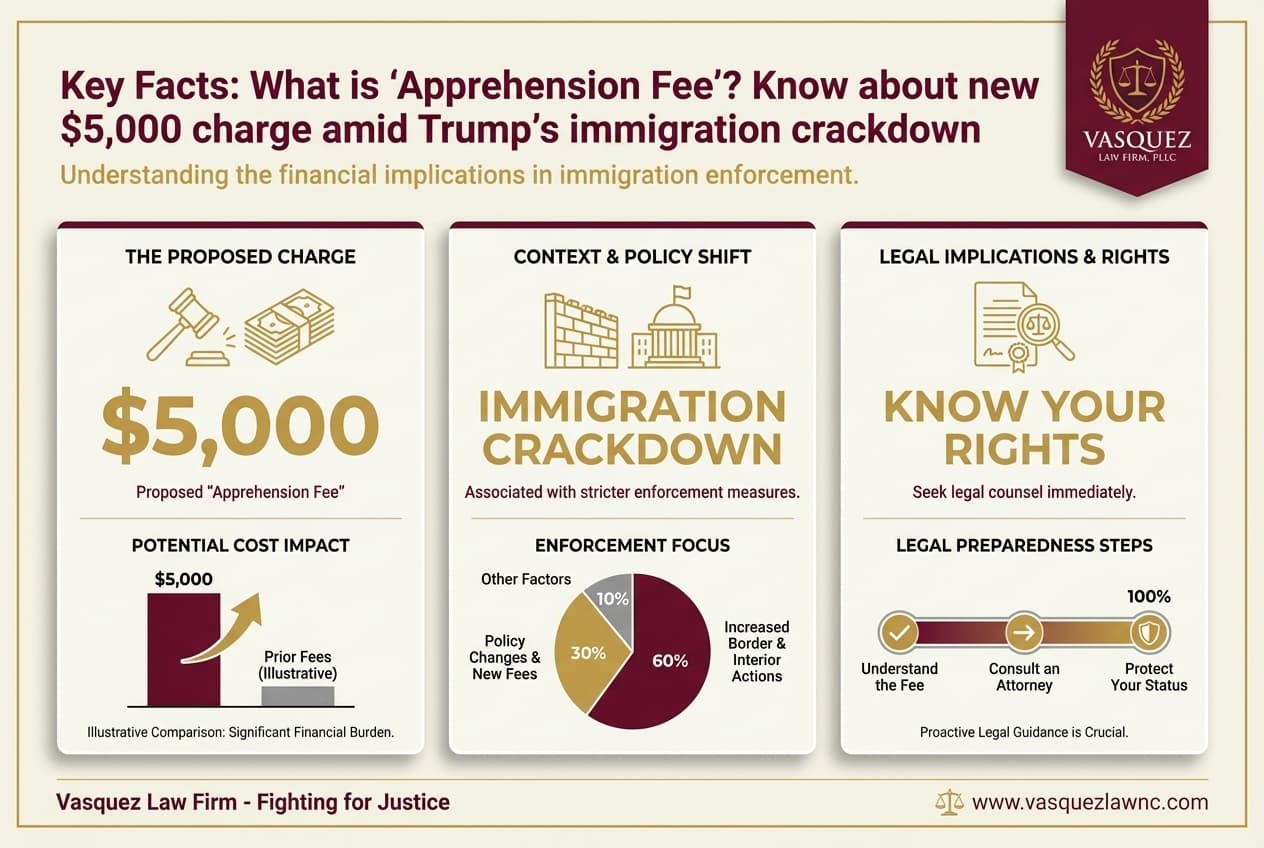 Estadísticas Clave y Datos para ¿Qué es la cuota de detención de $5,000? Información de inmigración para Carolina del Norte