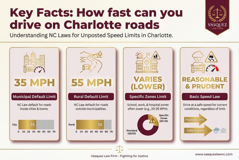 Key Statistics and Data for Navigating Charlotte's Roads: Speed Limits & Legal Insights