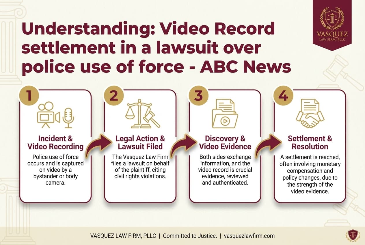 Línea de Tiempo del Proceso para Acuerdo Sobre Grabaciones de Video en Demanda por Uso de Fuerza Policial: Qué Significa para Usted