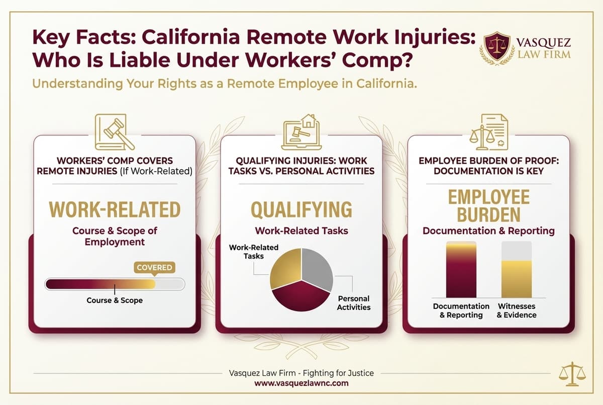Key Statistics and Data for What You Need to Know About Remote Work Injury Claims in NC Workers Comp in 2026