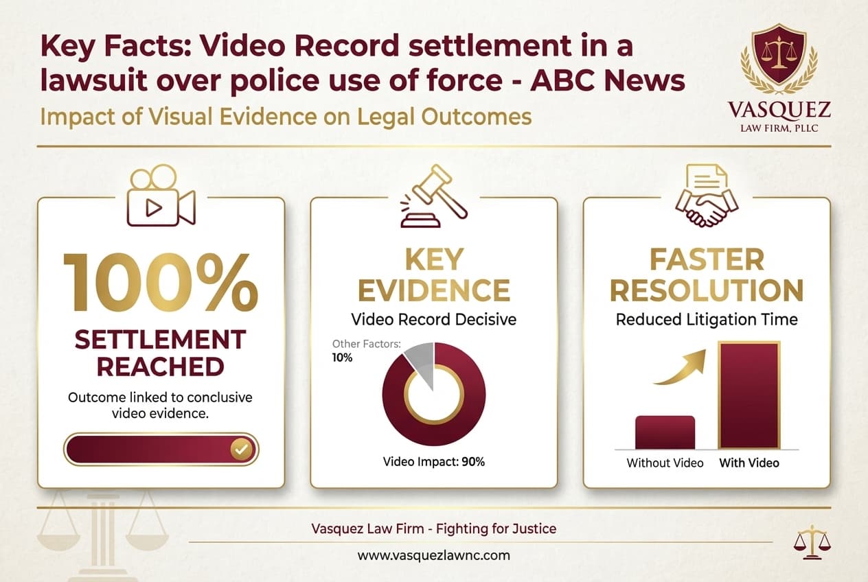 Estadísticas Clave y Datos para Acuerdo Sobre Grabaciones de Video en Demanda por Uso de Fuerza Policial: Qué Significa para Usted