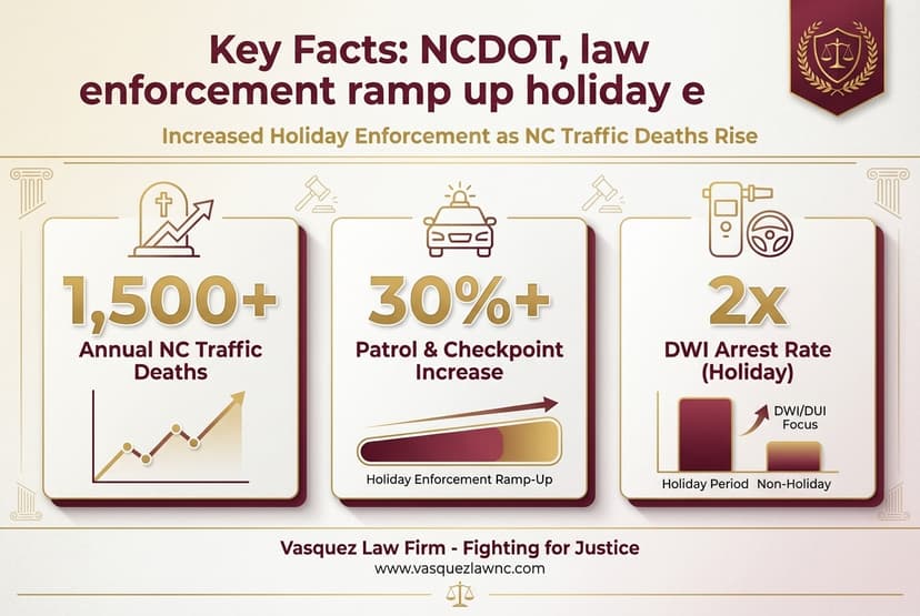 Key Statistics and Data for What You Need to Know About Holiday Traffic Enforcement in NC