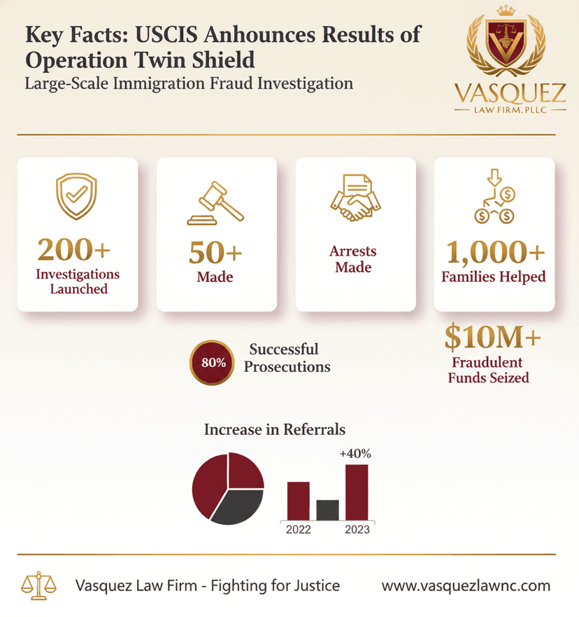 Key Statistics and Data for Operation Twin Shield: Navigating Immigration Fraud