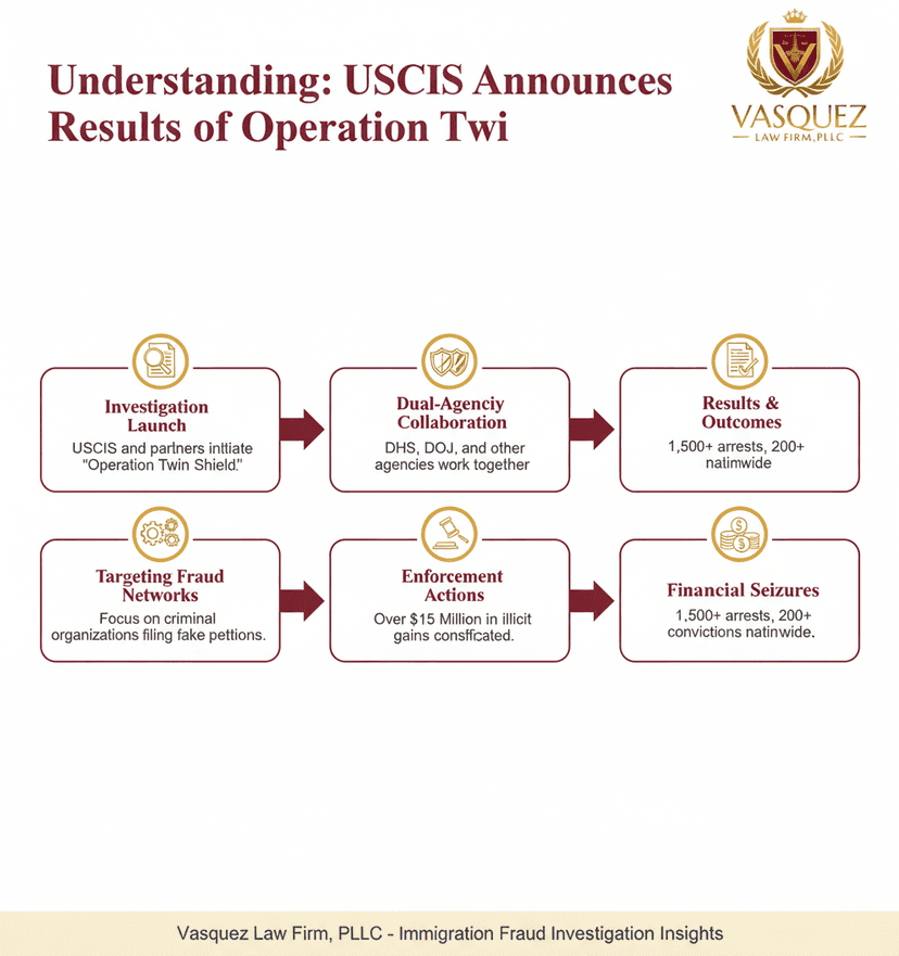 Process Timeline for Operation Twin Shield: Navigating Immigration Fraud