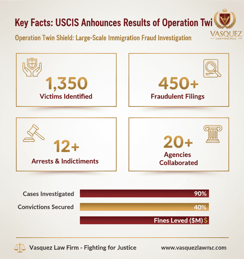 Key Statistics and Data for USCIS Unveils Operation Twin Shield Results: Navigating Immigration Fraud Impacts