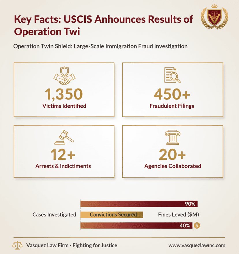 Key Statistics and Data for USCIS Unveils Operation Twin Shield Results: Impact on Visa & Immigration
