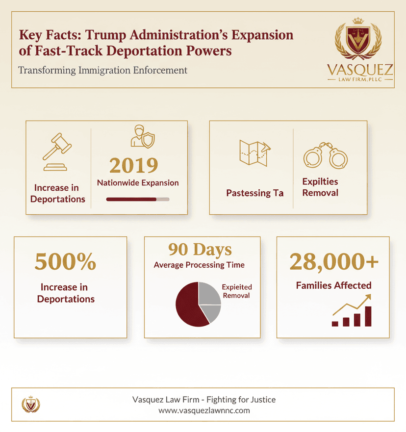 Key Statistics and Data for Trump Admin Expands Fast-Track Deportation: Impact in NC