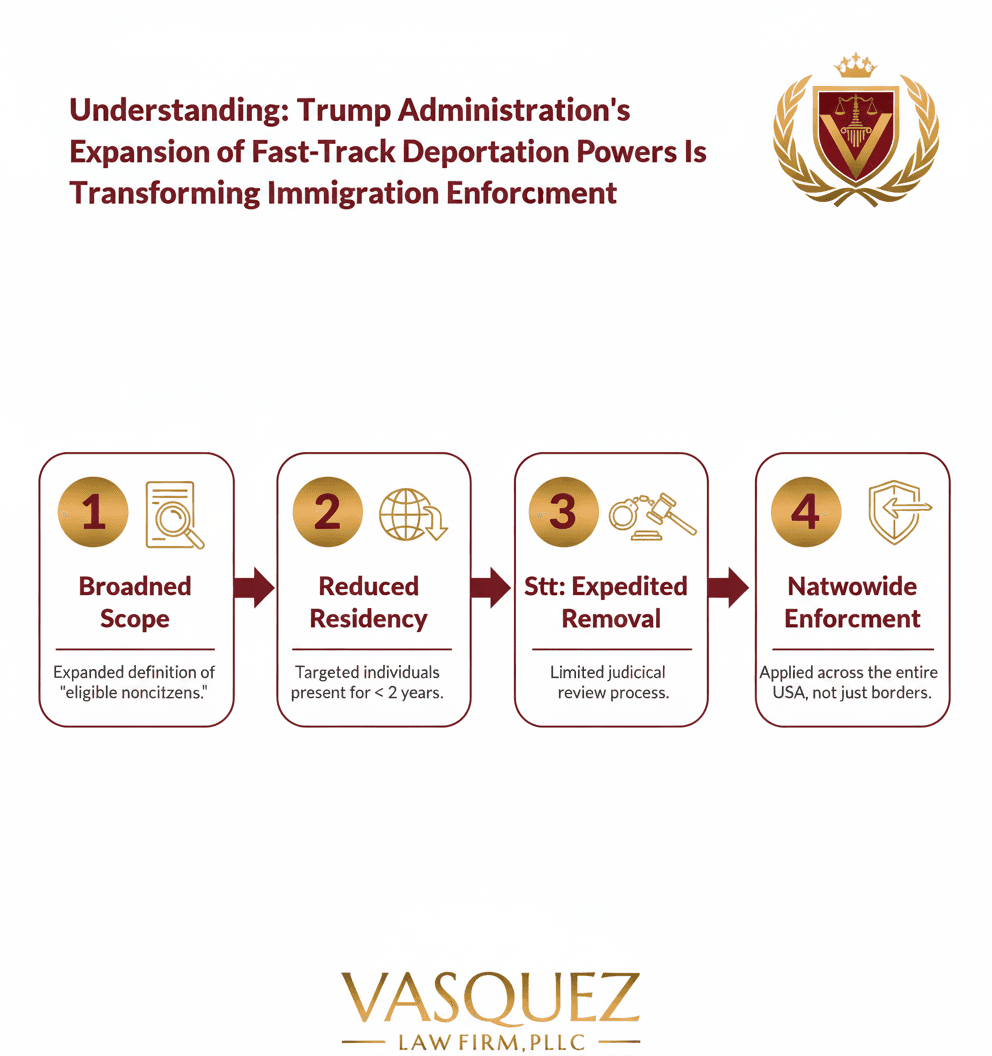 Línea de Tiempo del Proceso para La Deportación Acelerada de Trump: Impacto en los Inmigrantes de Carolina del Norte