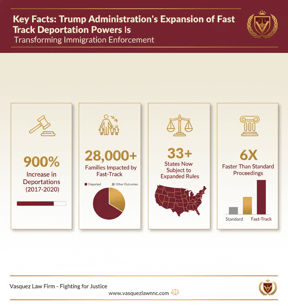 Estadísticas Clave y Datos para Navegando la Expansión de la Deportación Expedita Bajo la Política de Trump