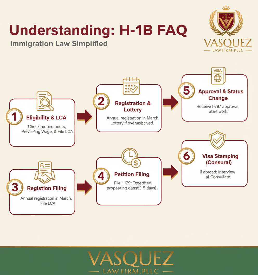 Línea de Tiempo del Proceso para Navegando los Cambios de H-1B: Su Guía en NC