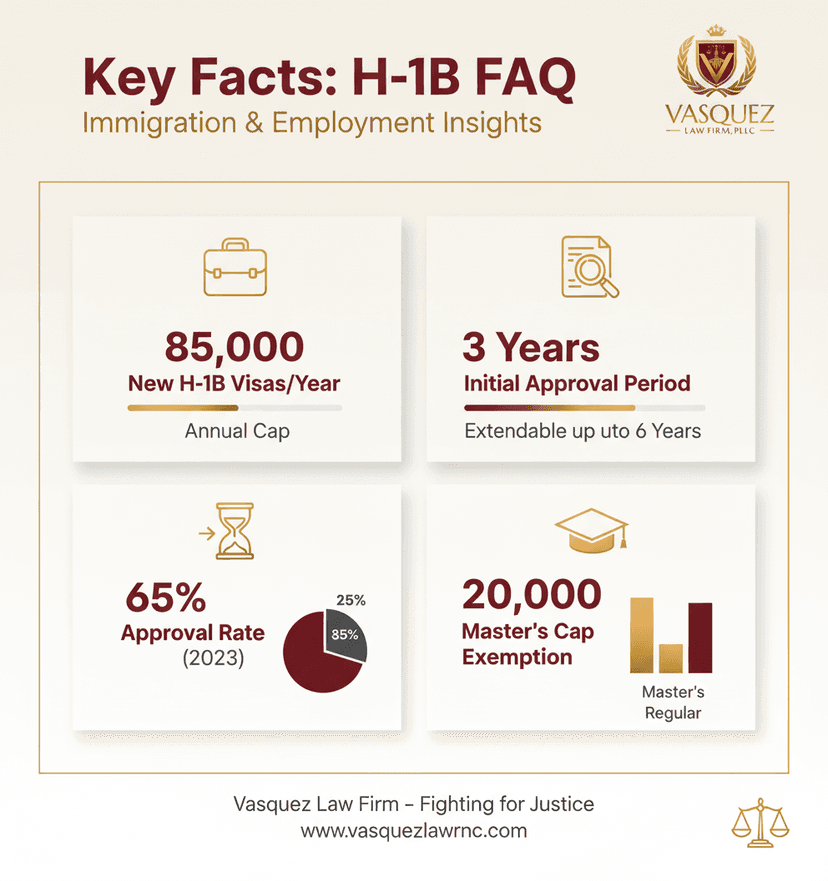 Key Statistics and Data for Navigating H-1B Changes in North Carolina: Your Guide