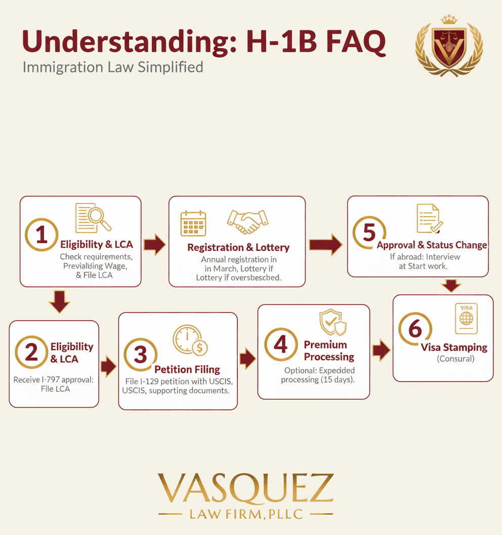 Línea de Tiempo del Proceso para Navegando los Nuevos Cambios en la Visa H-1B: Una Guía de Carolina del Norte