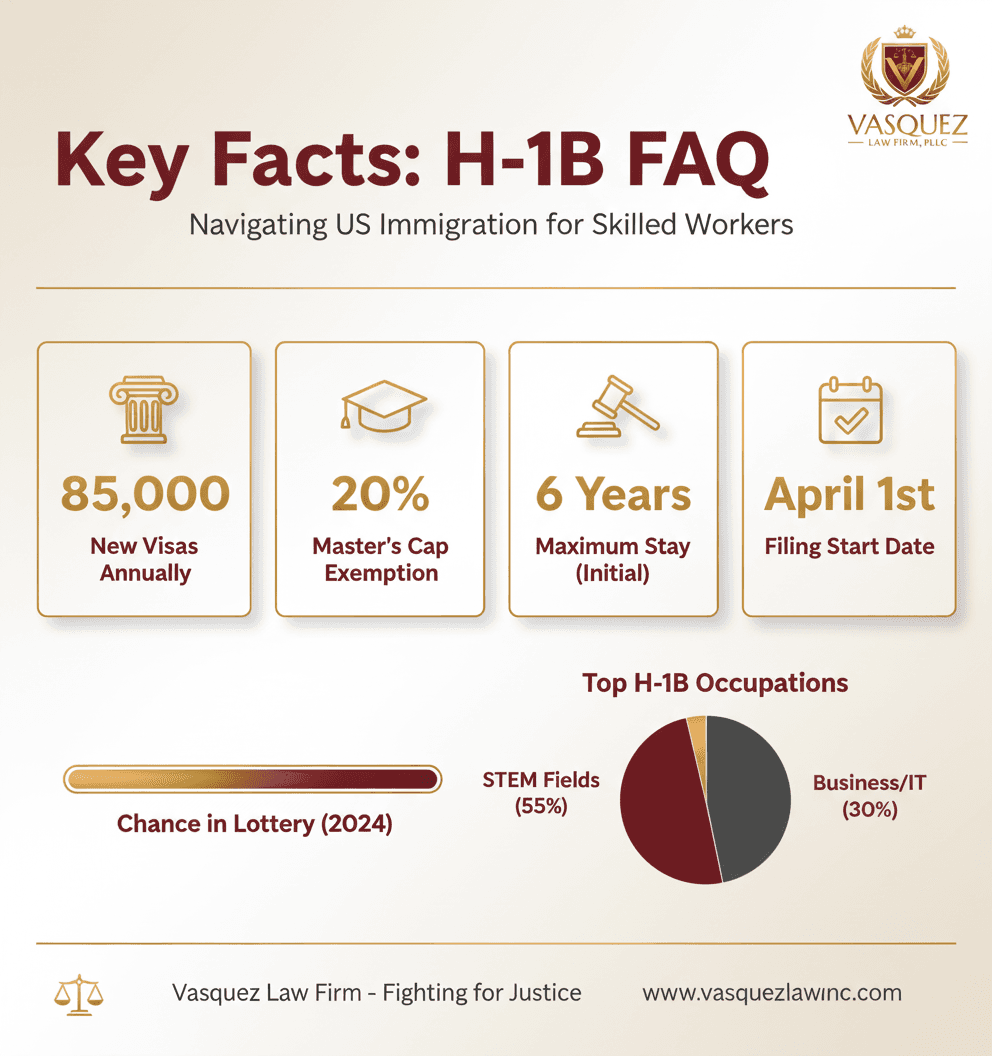 Estadísticas Clave y Datos para Navegando los Cambios en H-1B en Carolina del Norte: Sus Preguntas Respondidas