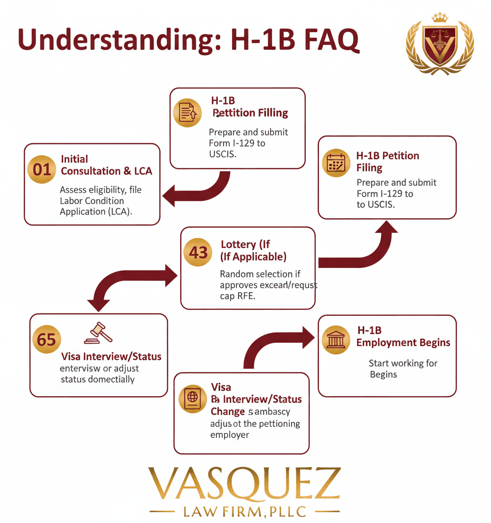 Línea de Tiempo del Proceso para Navegando los Cambios de H-1B en Carolina del Norte: Su Guía