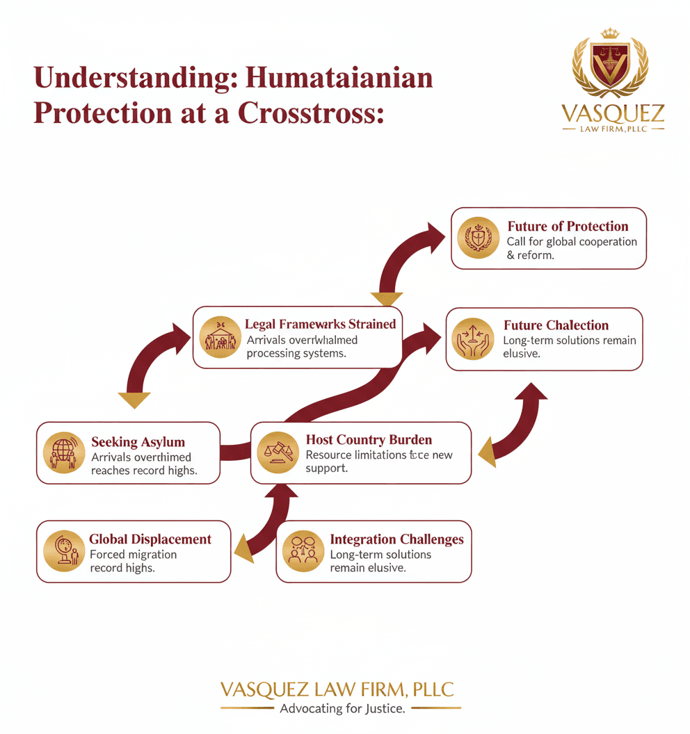 Línea de Tiempo del Proceso para Navegando el Futuro: Protección Humanitaria y Derechos de los Refugiados