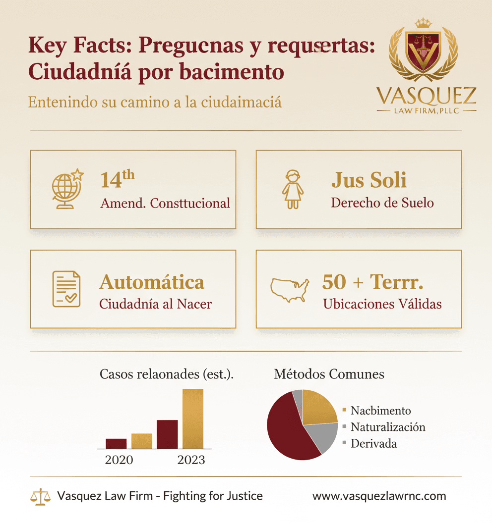 Estadísticas Clave y Datos para "Ciudadanía por Nacimiento: Guía Completa para Residentes de Carolina del Norte"