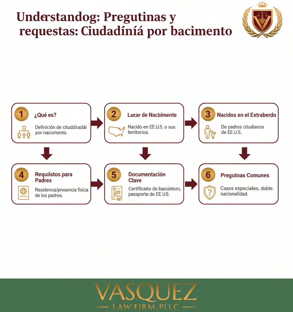 Línea de Tiempo del Proceso para "Ciudadanía por Nacimiento: Guía Completa para Residentes de Carolina del Norte"