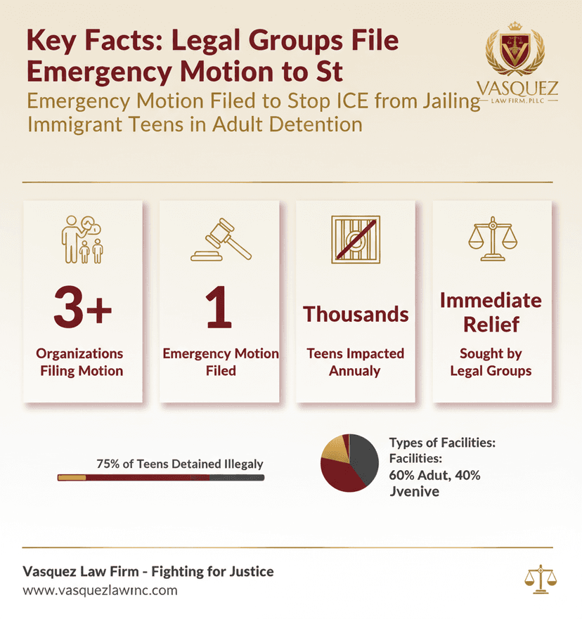 Key Statistics and Data for Stop ICE from Jailing Immigrant Teens: Legal Motion Filed