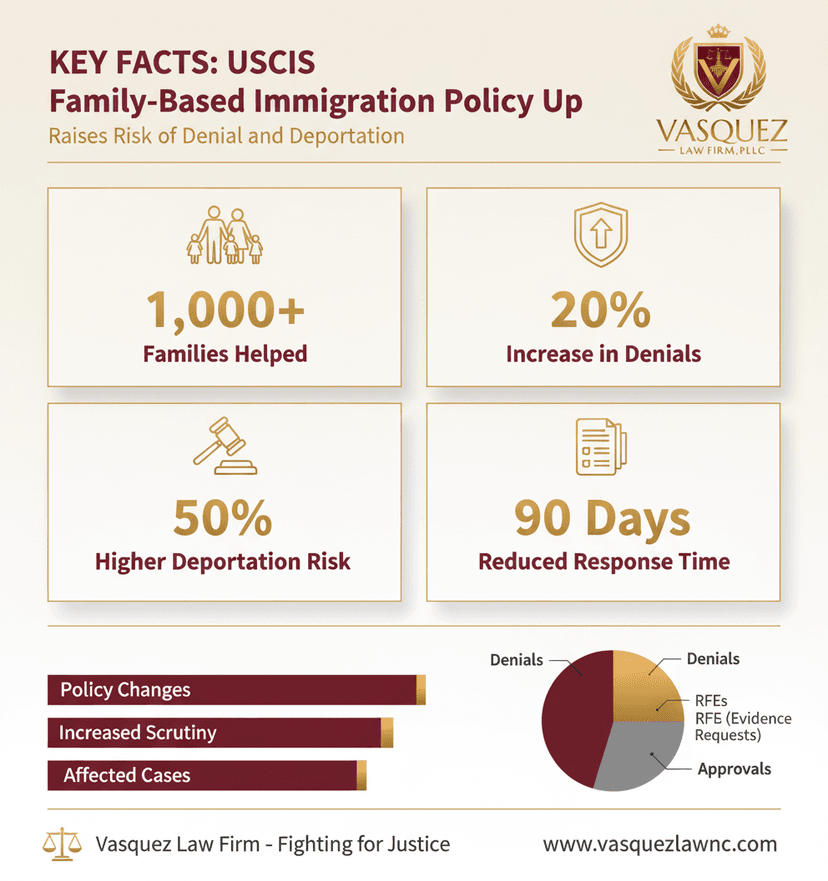 Key Statistics and Data for USCIS Policy Shift: Higher Denial & Deportation Risk for Family Visas