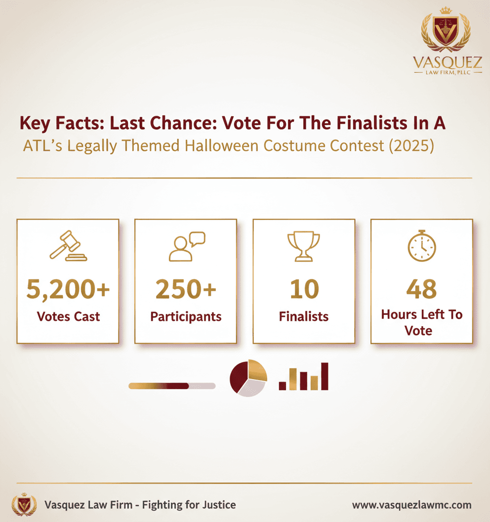 Estadísticas Clave y Datos para Última Oportunidad para Votar en el Concurso de Disfraces con Temática Legal 2025