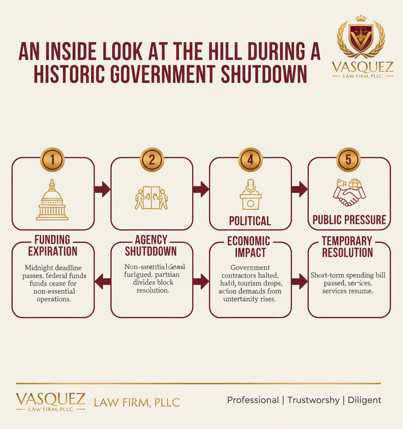 Process Timeline for Navigating the Effects of a Historic Government Shutdown in NC