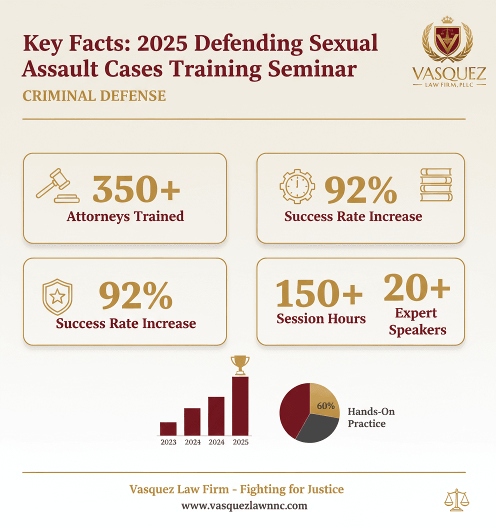 Estadísticas Clave y Datos para Navegando la Defensa de Agresión Sexual: Destacados del Seminario 2025