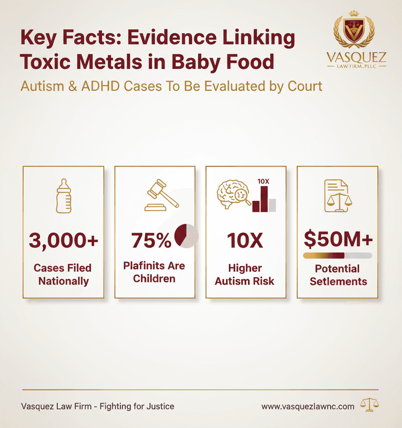 Key Statistics and Data for Court to Review Toxic Metals in Baby Food's Link to Autism, ADHD