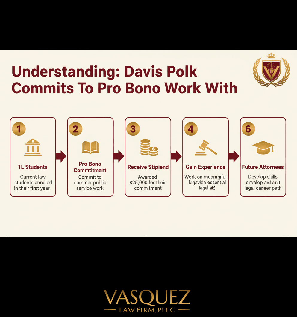 Línea de Tiempo del Proceso para La Beca de $25K de Davis Polk para Pro Bono: Un Cambio Radical para NC