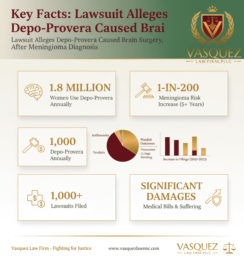 Key Statistics and Data for Depo-Provera Linked to Serious Brain Surgery: Know Your Rights