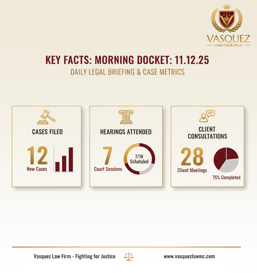 Key Statistics and Data for Understanding the Legal Implications of Morning Docket: 11.12.25