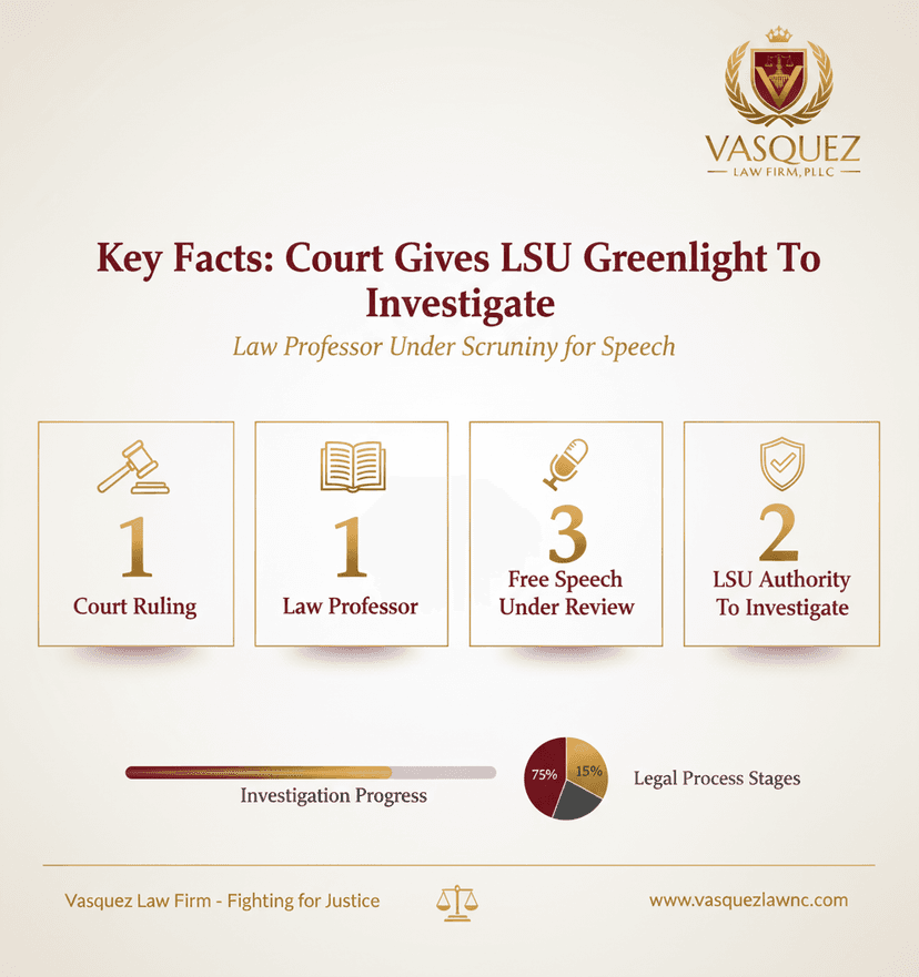 Key Statistics and Data for Court Authorizes LSU Investigation on Professor's Remarks