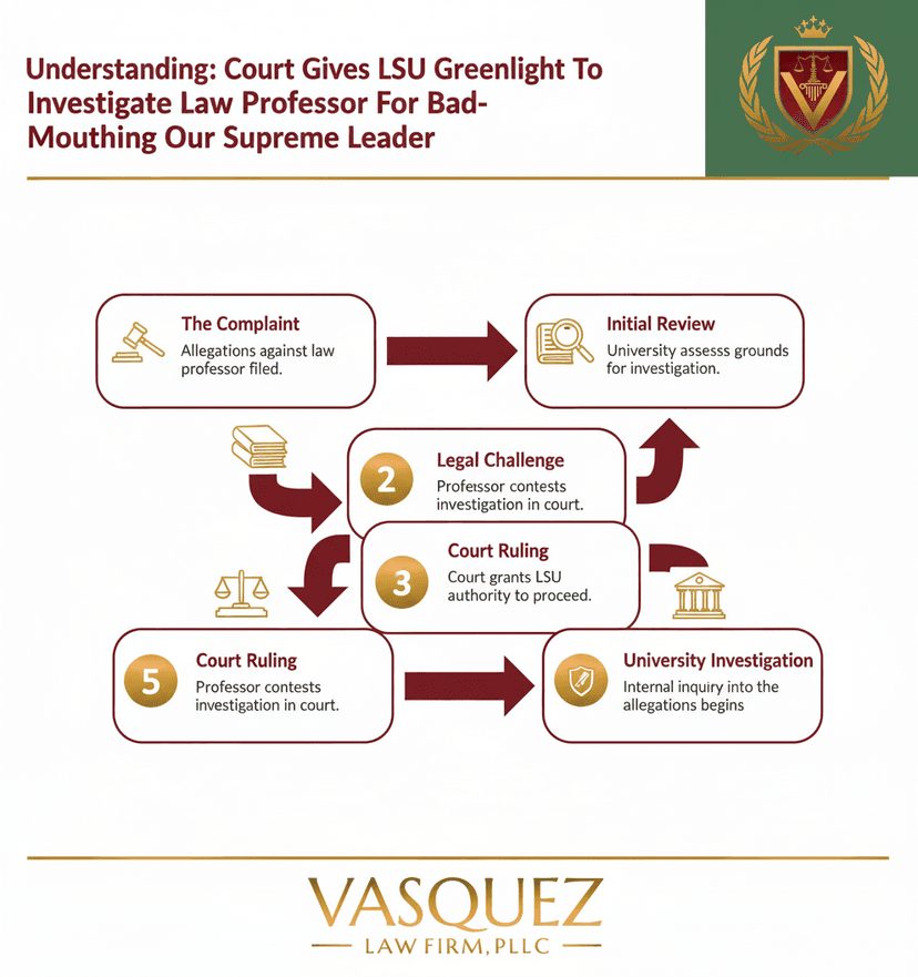 Process Timeline for Court Authorizes LSU Investigation on Professor's Remarks