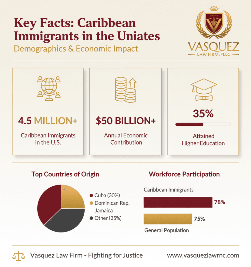 Key Statistics and Data for Navigating the Path: Caribbean Immigrants in the US