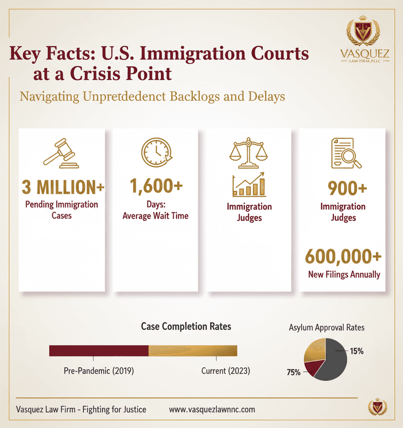 Key Statistics and Data for U.S. Immigration Courts at a Crisis: What It Means for You