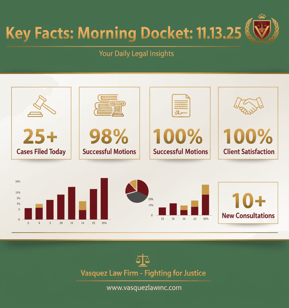 Estadísticas Clave y Datos para Entendiendo el Impacto del Morning Docket: 11.13.25 en los Residentes de NC