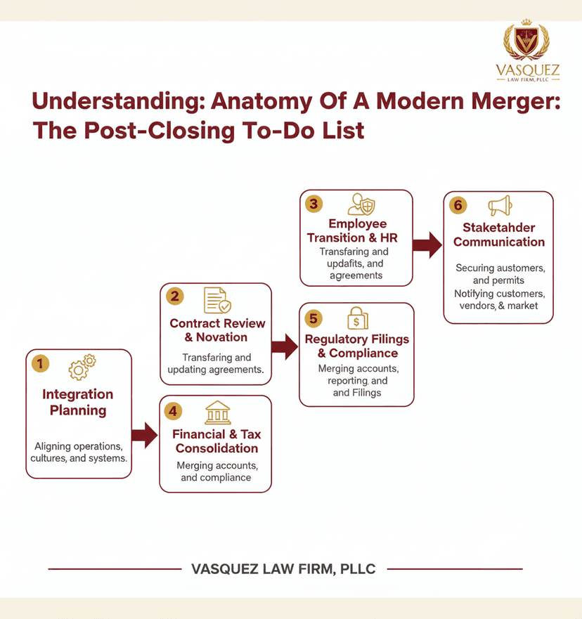 Process Timeline for Navigating Post-Closing Merger Tasks: Your NC Legal Guide