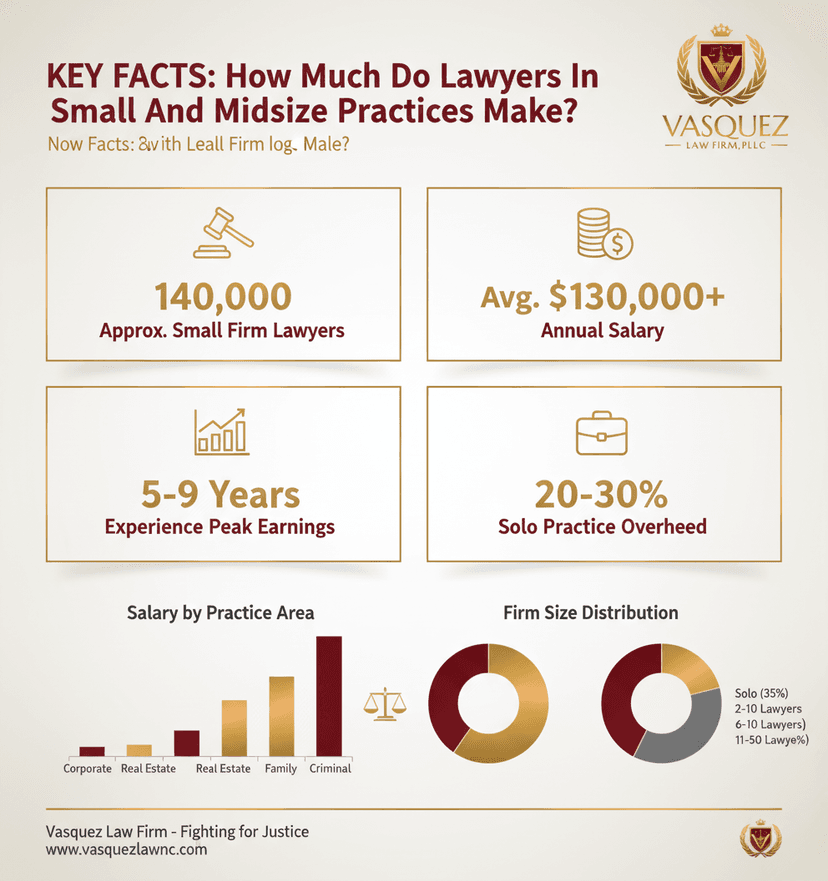 Key Statistics and Data for Earnings Insight: Small & Midsize Practice Lawyers in NC