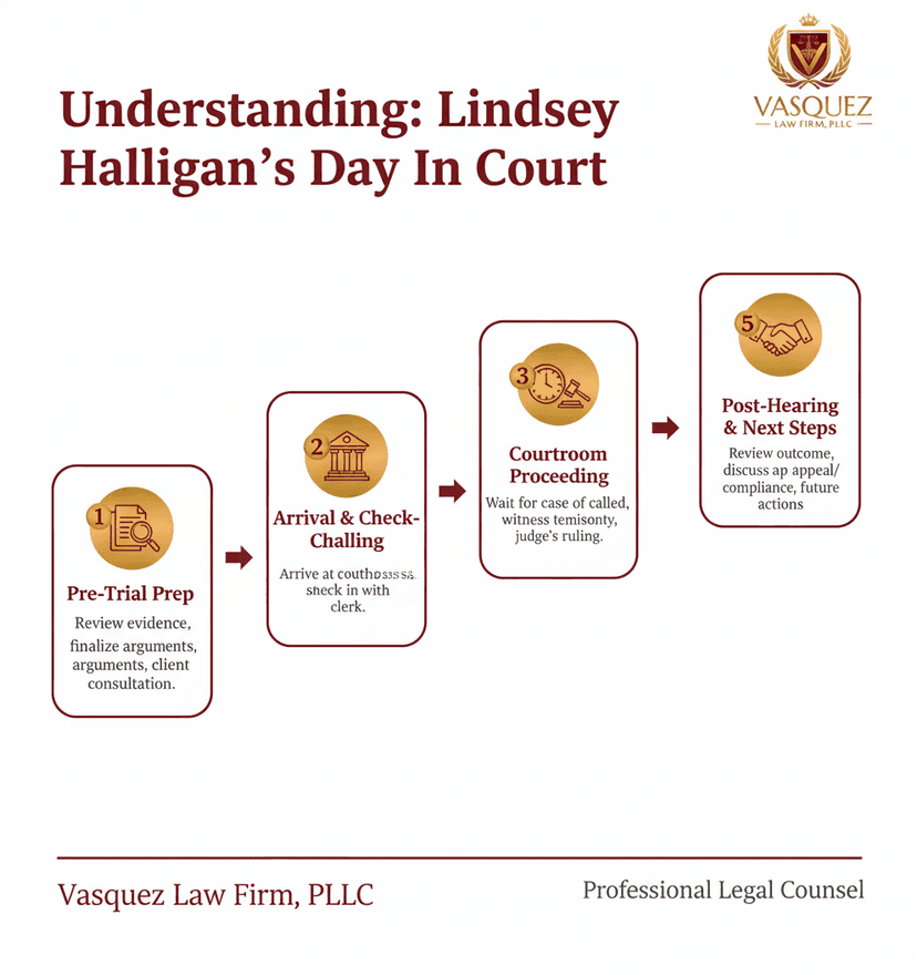 Process Timeline for Understanding Lindsey Halligan’s Day In Court: Implications for NC