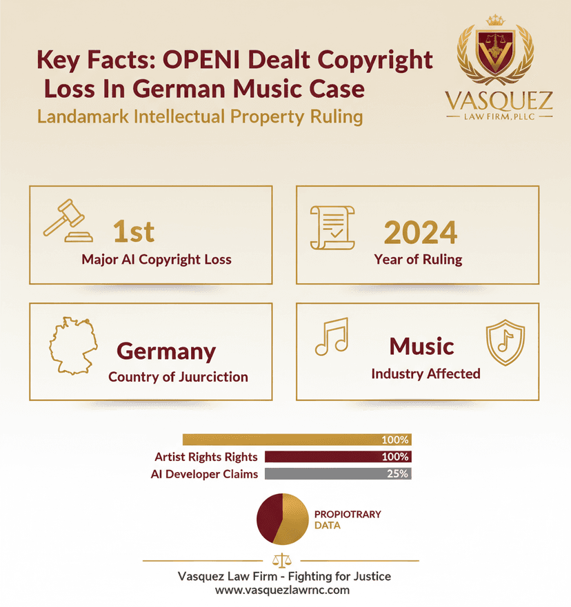 Key Statistics and Data for OpenAI Faces Copyright Loss in German Music Case: Impacts for NC