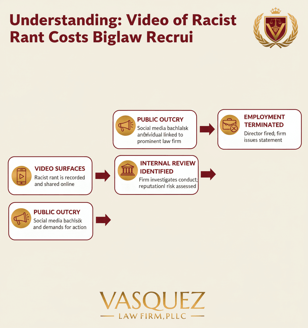 Línea de Tiempo del Proceso para Navegando las Consecuencias Legales de Despotriques Racistas en el Lugar de Trabajo
