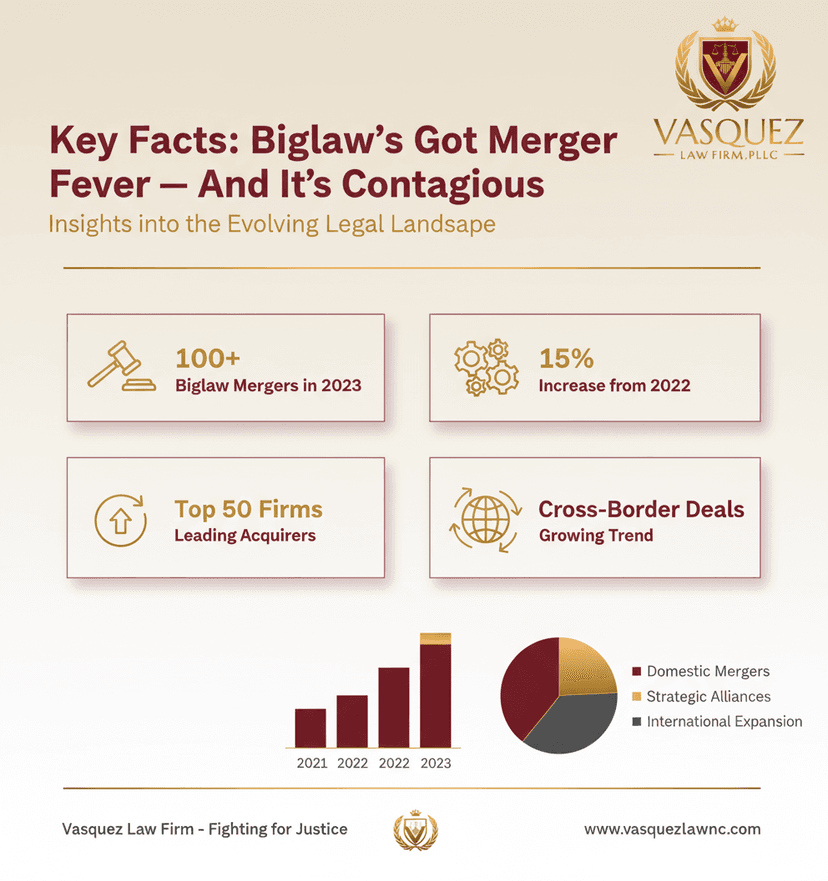 Key Statistics and Data for Merger Mania Hits BigLaw: What It Means for You in NC