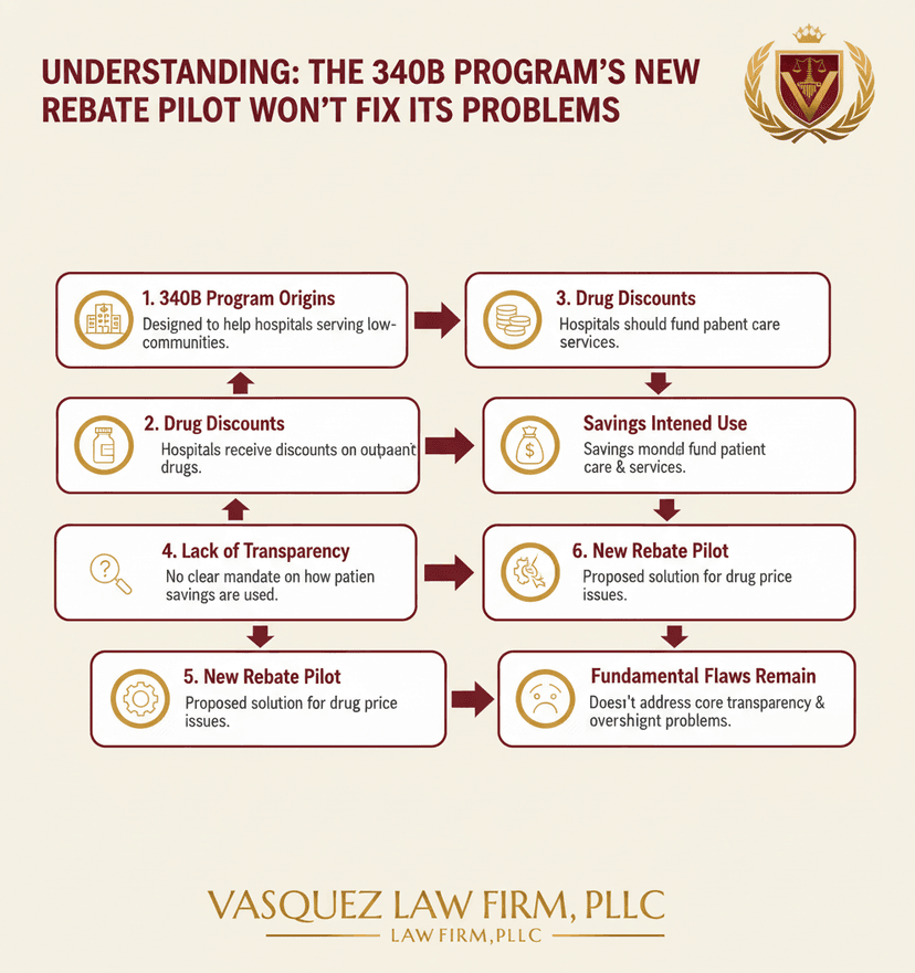 Process Timeline for The 340B Program's Rebate Pilot: Impact on NC Clients