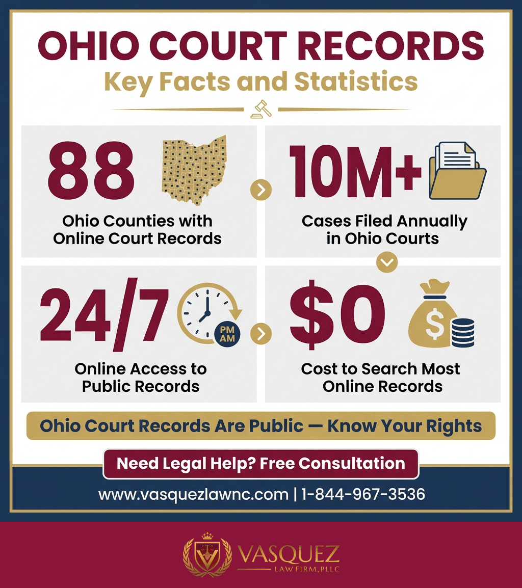 Línea de Tiempo del Proceso para Cómo Consultar Registros Judiciales en Ohio en 2026