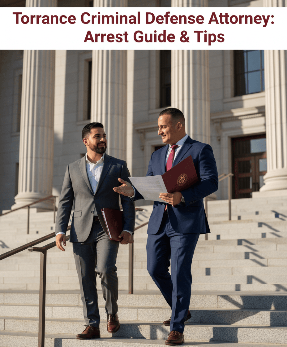 What to Do After an Arrest in Torrance and How to Get Legal Help