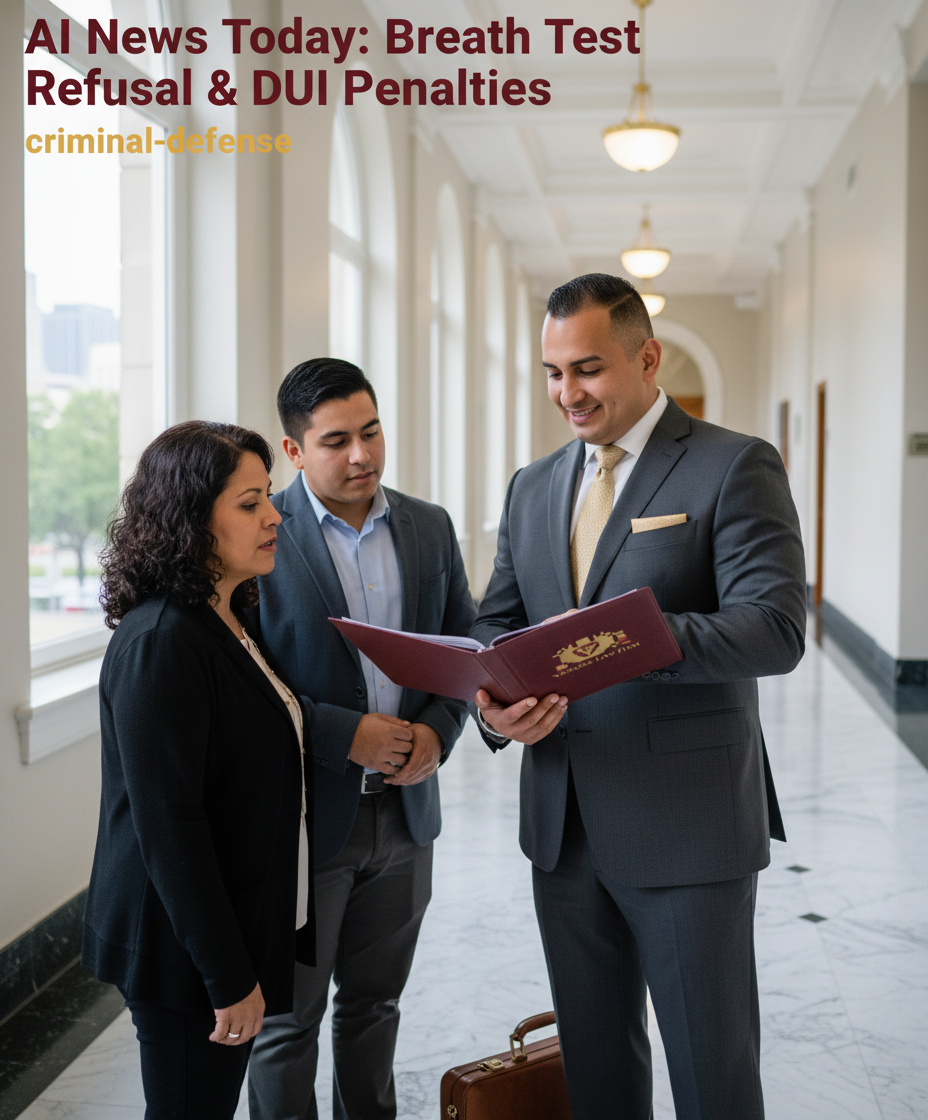 AI News Today: Breath Test Refusal & DUI Penalties