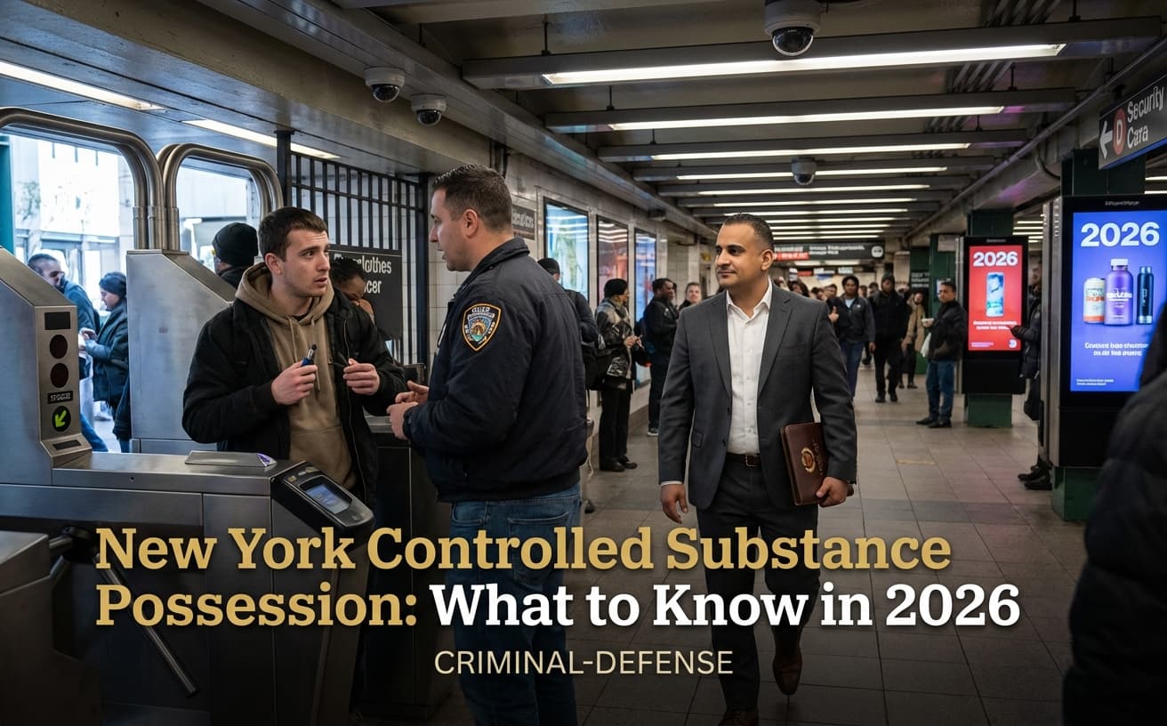 New York Controlled Substance Possession: What to Know in 2026