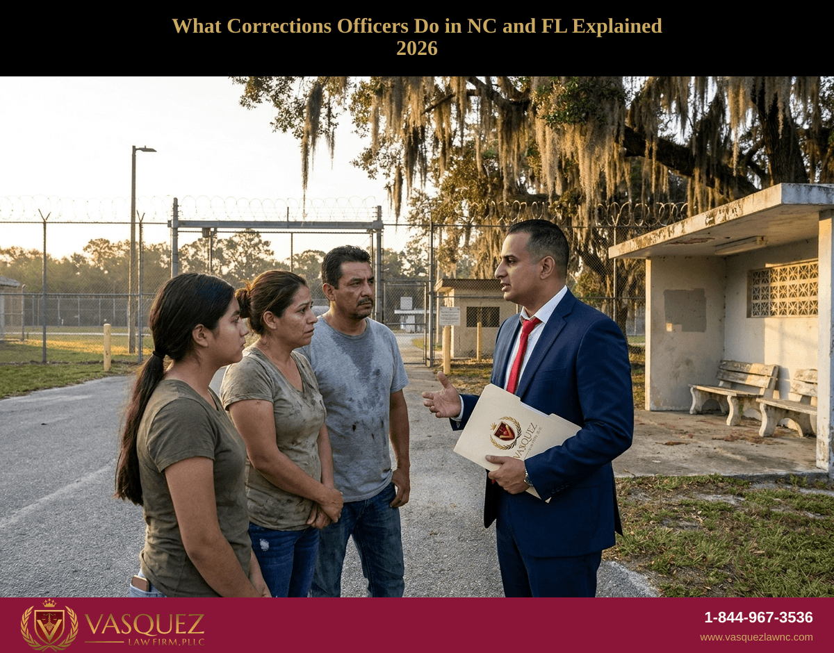 Funciones y Desafíos de los Oficiales de Correccionales en Carolina del Norte y Florida en 2026