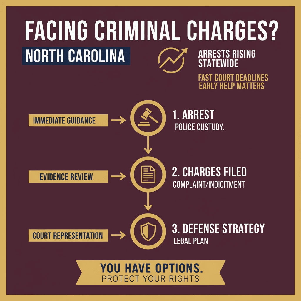 Estadísticas Clave y Datos para Abogados de Defensa Criminal en Carolina del Norte Observan Aumento en Casos de Inmigración