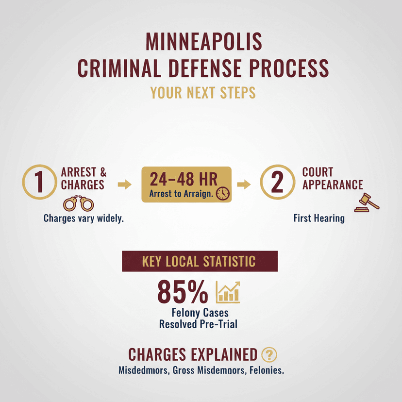 Key Statistics and Data for What to Do When Facing Criminal Charges in Minneapolis