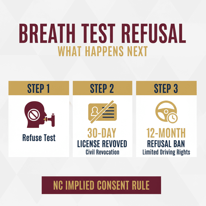 Key Statistics and Data for What You Need to Know About DUI Breath Test Refusal in NC